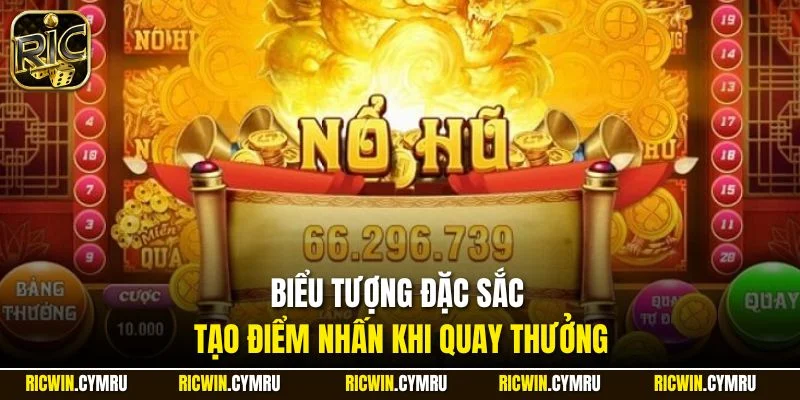 Biểu tượng đặc sắc tạo điểm nhấn khi quay thưởng