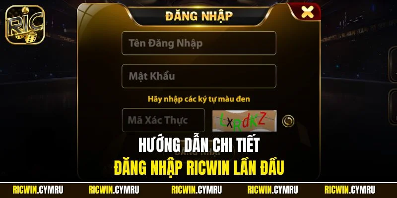 Hướng dẫn chi tiết đăng nhập RICWIN lần đầu